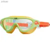 Akcesoria nurkowe Kid's Swimming Goggles Wodoodporny i anty mgły nurkowanie Gogle Boys Dziewczęta Tranrzysta duża rama profesjonalny sprzęt do pływania YQ240119