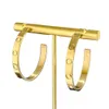 Carttier Pendientes de diseñador para mujer de calidad superior con dije de caja Pendientes de diamantes dorados Pendientes de amor de acero de titanio de 18 quilates para mujeres Exquisito simple