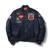 Gepolsterte Jugend-Fliegerjacken für Männer und Frauen, beliebte Herbst-Winter-Fliegerjacken. Ma1 Air Force bestickte Baseballuniformen im Retro-Stil sowie Fleecejacken