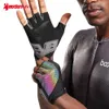 BOODUN nouveaux gants d'équitation d'été demi-doigt en silicone coloré anti-dérapant respirant en plein air