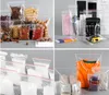 Återförslutningsbar dragkedja Självförsegling Självförsegling Klar plast Poly Ziplock Bag Food Storage Package Reclosible Vakuum Färska påse PE -förvaringspåsar