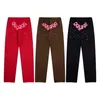 Felpe con cappuccio da uomo Meichao High Street Sp5der 555555 Inchiostro maculato colorato Star Foam Letter Pantaloni casual con leggings per uomo e donna