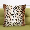 Pillow Faux Fur Animal Print Throw Case Leopard Tiger Zebra Cow Snake Covers For Home Sofa Chair Decorative Pillowcases