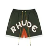 Ny designer Rhudes Man Jumpers rutiga casual shorts mode lyxiga korta byxor för män RH884788