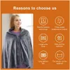 Other Health Care Items Heated Shawl Usb Electric Blanket Heating Warm Coral Fleece P 3-Speed Adjust Temperature Winter Large Zipper D Dhvfn