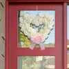 装飾的な花バレンタインデイリース35cmの正面玄関の外のハート型バラのガールフレンドギフトウェディングパーティー飾り飾り