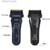 Electric Shavers Kemei KM-2016 Men's Cordless Electric Shaver Razor beard Trimmer Rechargeable Reciprocating Double Groomer Wet and Dry Use Q240119