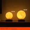 Magnetyczne zawieszenie Księżyc Lekkie Romantyczne Lekkie zawieszenie 3D Printing Lampa księżyca Lampa Home Maglev Ornaments