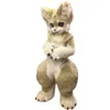 Longa husky cão lobo mascote figurino de desenho animado personagem carnaval unissex halloween carnaval adultos festas de aniversário