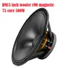 Subwoofer BM 15 cali 8 omów subwoofer 190 magnetyczny 75 rdzeń 500 W Highpower Mid Bass Full Range Professional -sceniczne głośniki głośnikowe