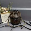 Wholesale Simple Casual Printed Women's Bag New Fashion Trendy Shoulder Bag Casual Retro Bucket Bags Crossbody Women's Bags