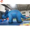 Outdoor-Aktivitäten-Förderung Kostenloses Türschiff 7 m 23 Fuß langes blaues Triceratops-Nachbildungs-aufblasbares Drachenmodell zum Verkauf