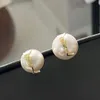 Orecchini per le orecchie da design per stalloni per perle di perla boutique per donne regali gioielli eleganti eleganti con regalo di compleanno in scatola