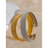 Jinyou 582 bred 13 mm vattentät rostfritt stål Metallstruktur Öppen manschettarmband Bangangle Personliga kvinnor smycken Bijoux Gala