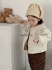 Jackets 2023 Winter New Baby Long Sleeve Coat Plus Velvet Thick Infant Girl Cute Padded Jacket Toddler Boy Solid Warm Coat Kids Clothes H240508