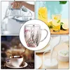 Tassen Doppelwandige Kaffeetasse mit Verbrühungsschutz, isolierte hitzebeständige Glastasse mit Griff, kreative Dekoration für Getränke