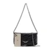 Bolsa de Zadig Voltaire Sacs à bandoulière de luxe en cuir véritable Totes Pochette Rock Swing Your Wings sac femmes hommes gym sacs à main Cross Body pochette sac de soirée