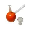 Bongos de vidro inebriantes Cachimbo de água / equipamento de perfuração de petróleo laranja tubo de fumaça de vidro tubo de água