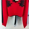 11006 2024 Runway Summer Brand Stesso stile maglione manica lunga girocollo abiti di moda donna di alta qualità weilanG731