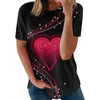 Women's T Shirts 2024 Fashion Casual Short Sleeve Print Round Neck Pullover Top Blouse Official Store Ropa De Mujer