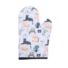 Cat Cute Thickened Insulation Microwave Oven Anti scalding Gloves Animal Clear Printing Household Baking Gloves