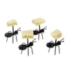 Gafflar 12st söta barn Creative Ant Image Fruit Fork Children's Bento Plastic Pick Toothpick Cake Dessert Party Decoration