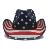 Chapeaux De fête Été Usa Drapeau Paille Chapeaux De Cowboy pour Hommes et Femmes Western Sombrero Hombre Cowboy Casquettes avec Drapeau Américain Sombreros De Mujer 0119