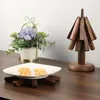 Table Mats Wood Tree Shape Placemats Bar Home Decor Non-slip Heat Insulation Black Walnut Solid Decorations Kitchen Accessory