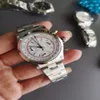 Vintage Watch Perpetual Paul Newman VK63 Movement Quartz Stopwatch Male Clock rostfritt stål Män klockor 37 mm armbandsur R86323V