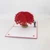 3D Lasergesneden Handgemaakte Liefde Hart Boom Papieren Uitnodiging Wenskaarten Briefkaart Voor Valentijnsdag Bruiloft ZZ