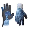 Boodun/Bolton Summer New Fishing Gloves Expend Five Fingers Lycra Transfer Printed Luya 편안