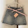 Damen Shorts Jeans Luxus Esigner Damenbekleidung American Sweetheart Denim Mode Minirock Gestickte Buchstaben Hosen Drop De Dh4Fi