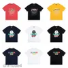 Sp5der Young Thug 555555 Mens Camisetas Designer Camisa Europeia e Americana Tamanhos Homens Tees Verão Casual Redondo Pescoço Manga Curta ECV0 FOKH