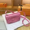 Celebrity Spicy Girl Ding Dang Women's 2023 New High-End Fashion Light Luxury Single Shoulder Crossbody Sadel Bag 3647