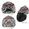 Chapeau Turban imprimé africain doublé de Satin pour femmes, chapeau à fleurs à la mode, toutes sortes de casquettes ethniques multifonctions populaires
