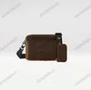 Designer Herren Luxus Mode Griff Trunk Bags Leder Handtasche Umhängetaschen Umhängetasche 21,5 cm Geldbörse M46689