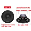 Subwoofer BM 15 cali 8 omów subwoofer 190 magnetyczny 75 rdzeń 500 W Highpower Mid Bass Full Range Professional -sceniczne głośniki głośnikowe