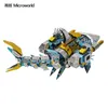 Craft Tools Microworld 3D Metal Puzzle Deep Sea Shark Model Kits Diy Laser Cut Montering Jigsaw Toy Gift for Audit Children YQ240119