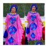 Etniska kläder MD Plus Size African Lace Dresses Elegant Women Traditionell Dashiki Boubou Wedding Party Hippie klänning Turkiet bär för DHI71