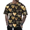 Men's T Shirts 2024 Fashion Short Sleeve Round Neck Valentine's Day Printed Top Blouse Official Store Graphic Ropa Hombre