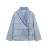 Trenchs pour femmes Automne Mode Européenne et américaine Casual Polyvalent Veste en denim de coton à manches longues