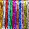 Gold Party Backdrop Metallic Foil Fringe Tinsel Curtain Adult Kids Birthday Party Wedding Decoration Baby Shower Favor Supplies 240119