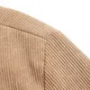 JSNFYSJ2229BO Куртка мужская с воротником-стойкой, пальто, весенне-осенняя вельветовая рубашка, модная 240118