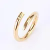 Luxury Classic Designer Ring Love Screw Ring designer jewelry 925 sterling silver Titanium steel Gold-Plated Rose Never fade Not allergic 4mm 5mm wedding ring