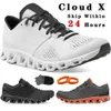 x chaussures noir blanc rouge ingénierie Cloudtec respirant pour hommes sports t