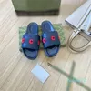 Designer -women men slippers letter printed jelly mens casual slipper green navy black luxury summer womens men slides