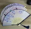 Vintage Wedding Folding Fan Classical Bamboo Handheld Fan Japanese Silk Dance Fans For Home Decor Party Favor Gift