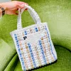 triangle Clutch Designer bags high quality handbags Luxury Straw basket Bag fashion shopper Shoulder Cross Body folding Beach Bags