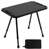 Camp Furniture Folding Camping Table Adjustable Height Outdoor Aluminium Alloy Tactical For Indoor Picnic BBQ Hiking