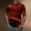 メンズTシャツメンズストライプ印刷タートルネックロングスリーブパックの逆立ちシャツ袖の男性